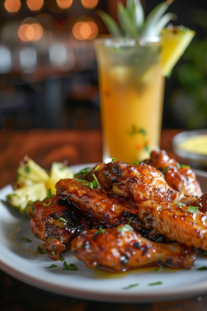 Pineapple Glazed Wings