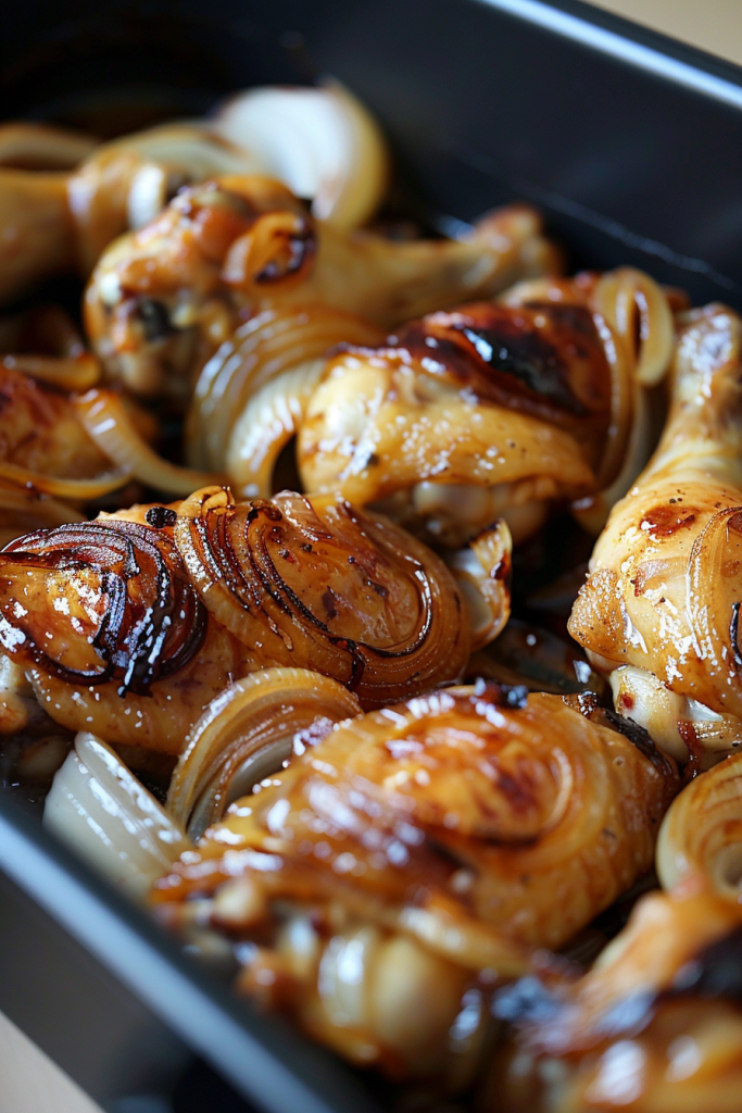 Caramelized Onion Glazed Wings