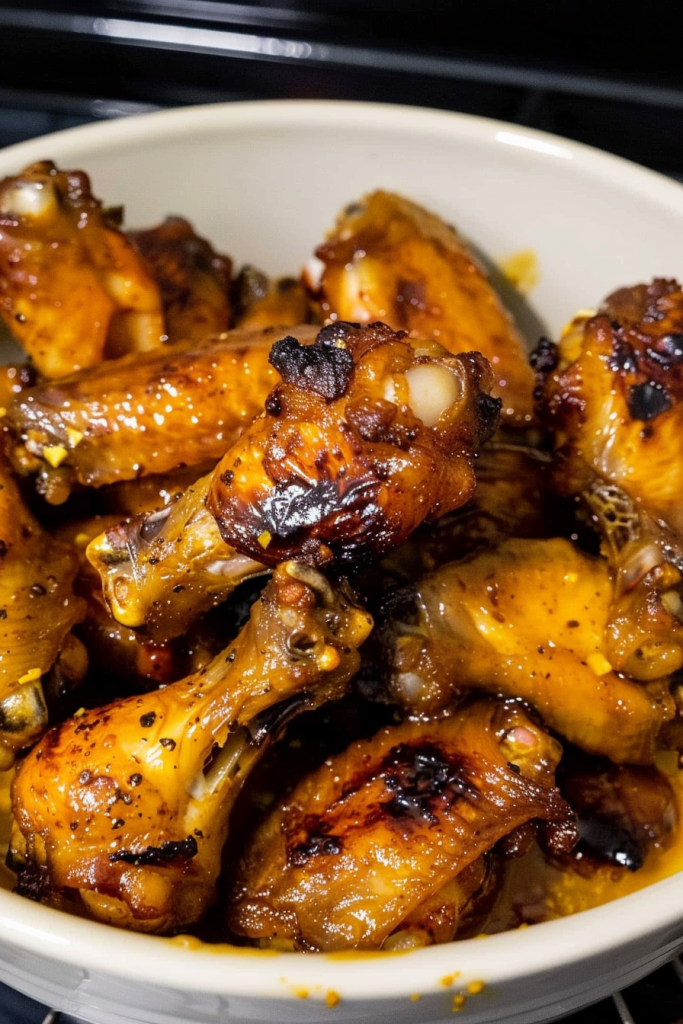 Sweet Mustard Garlic Wings
