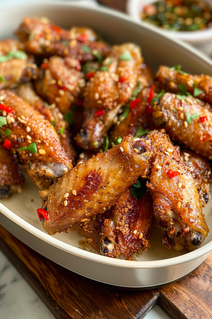 Five-Spice Garlic Wings