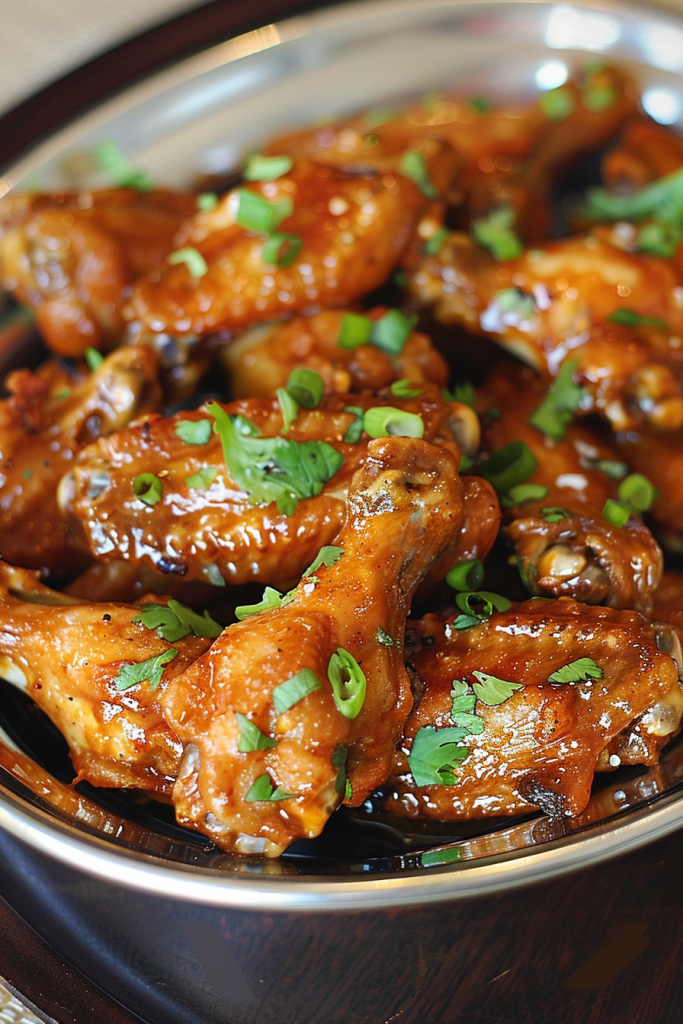 Sticky Garlic Curry Wings