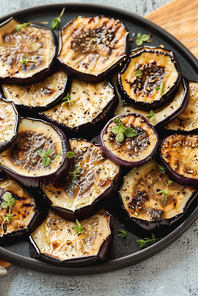 Garlic-Oregano Eggplant Slices