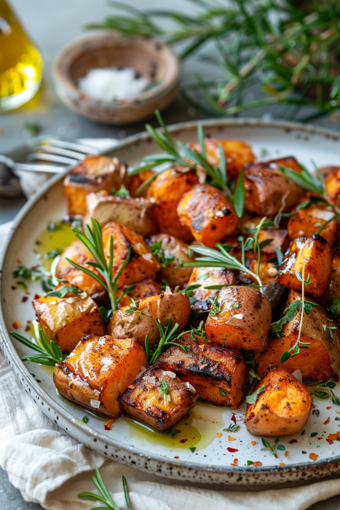 Golden Brown Sweet Potatoes