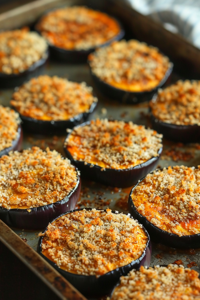 Oven-Crisped Eggplant Discs