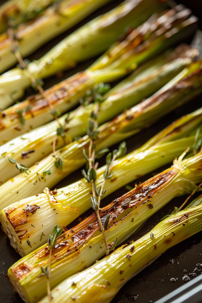 Thyme-Garlic Leeks