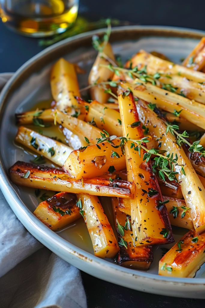 Olive Oil Tossed Parsnips