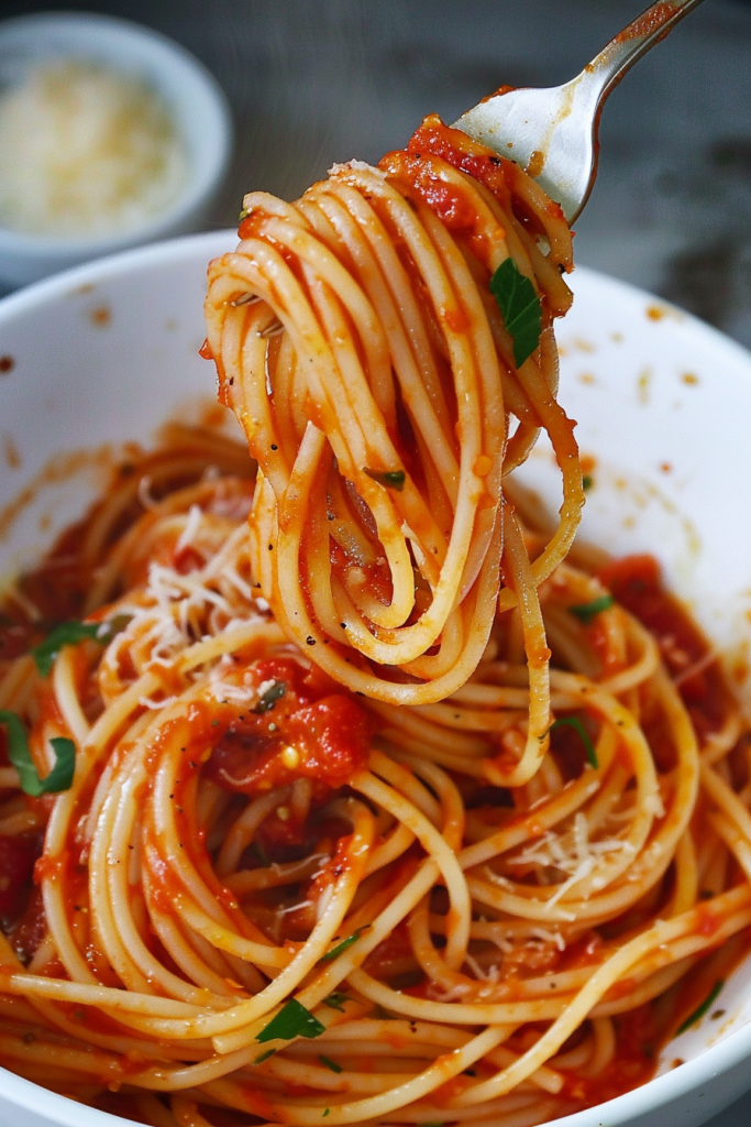 Spaghetti with Pantry Marinara