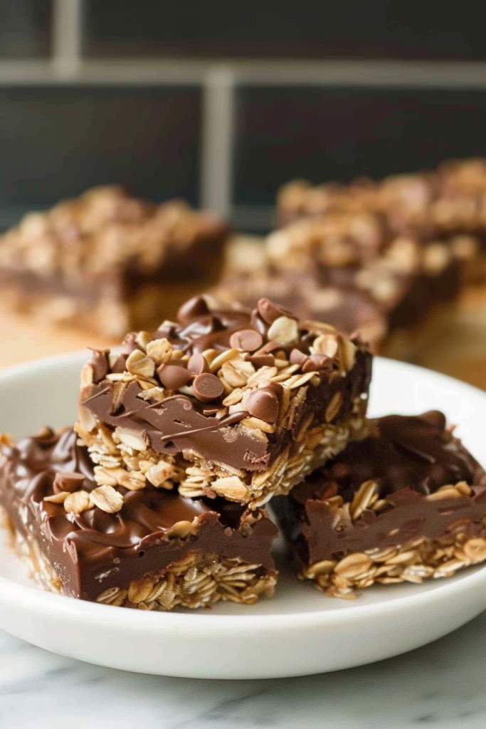 No-Bake Chocolate Oat Bars