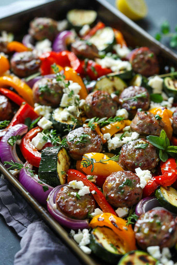 Mediterranean Sausage and Veggie Roast