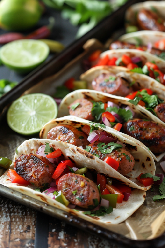 Cumin-Lime Sausage Wrap