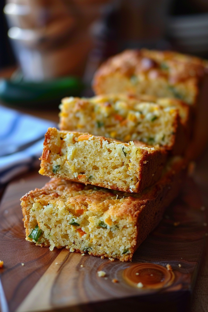 Spicy Jalapeño Cheddar Cornbread