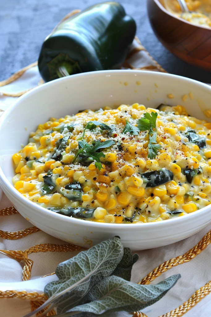 Roasted Poblano Creamed Corn