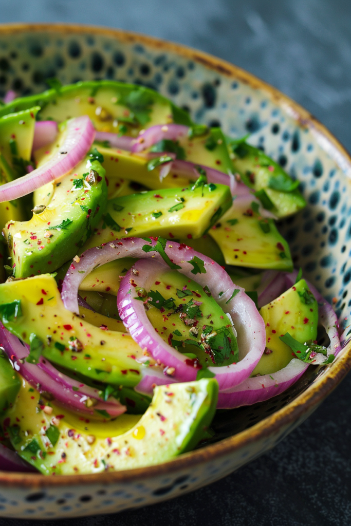 Avocado Salad with Red Onions