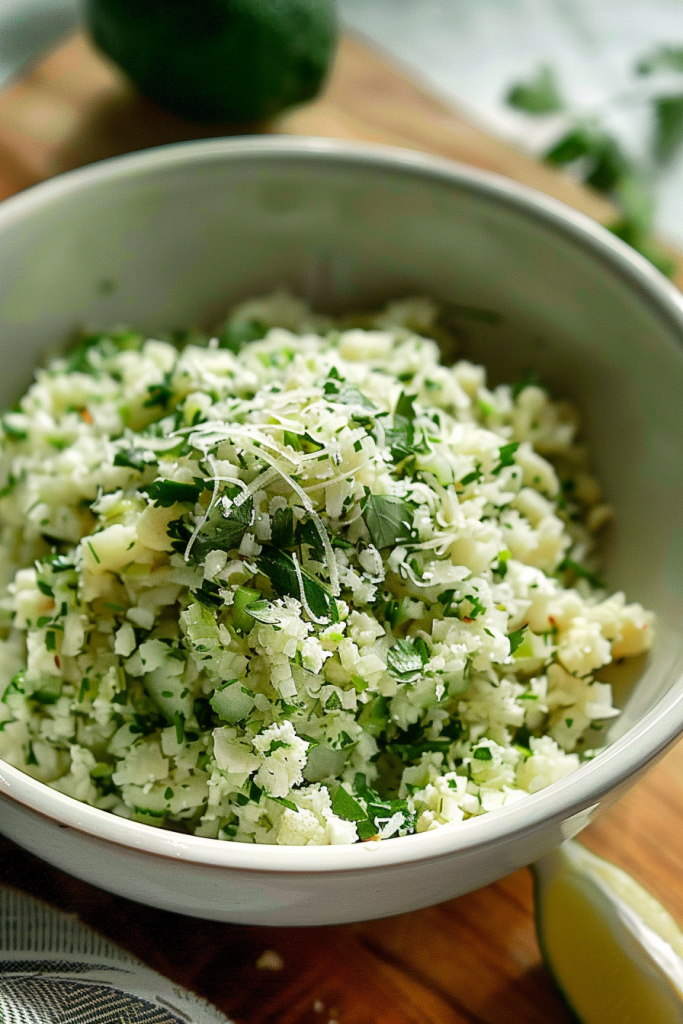 Cilantro Lime Cauliflower Rice
