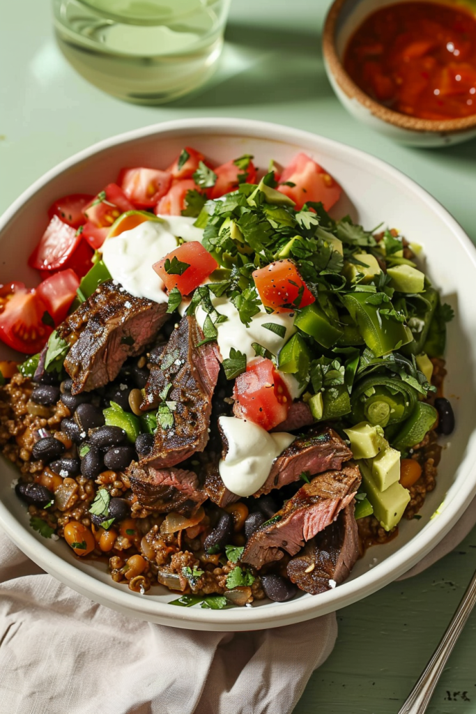 Tex-Mex Steak and Black Bean Bowl