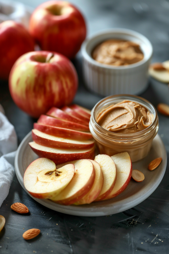Apple Slices with Almond Butter