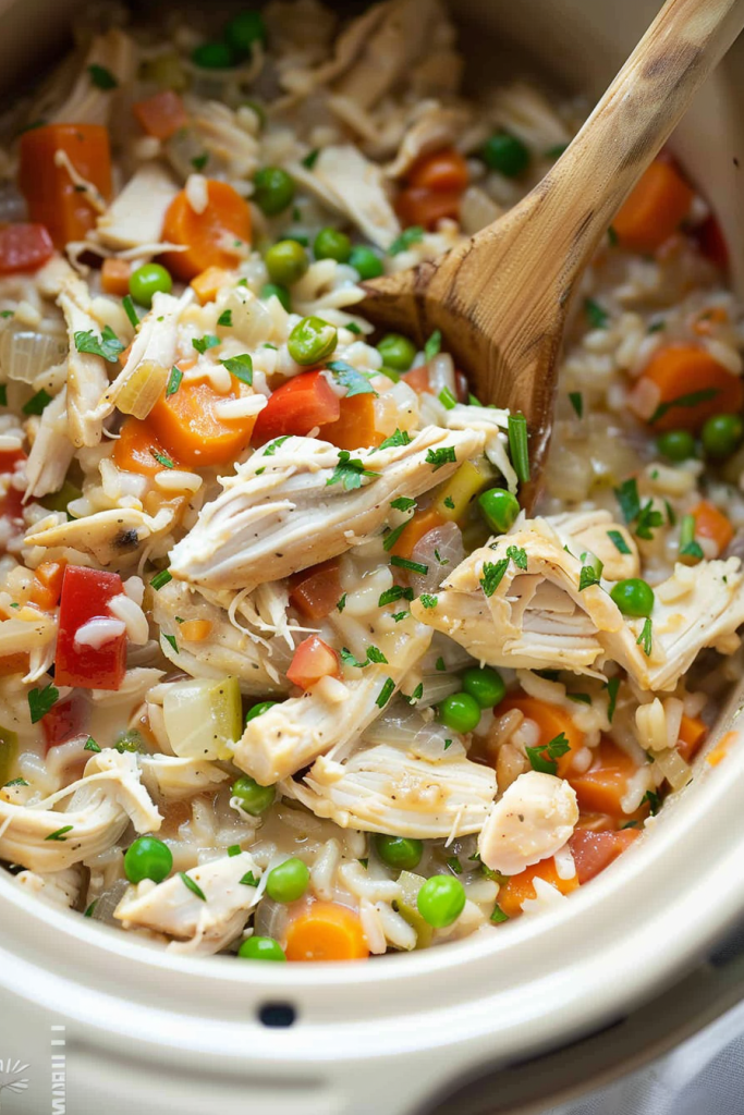 Slow Cooker Chicken and Rice