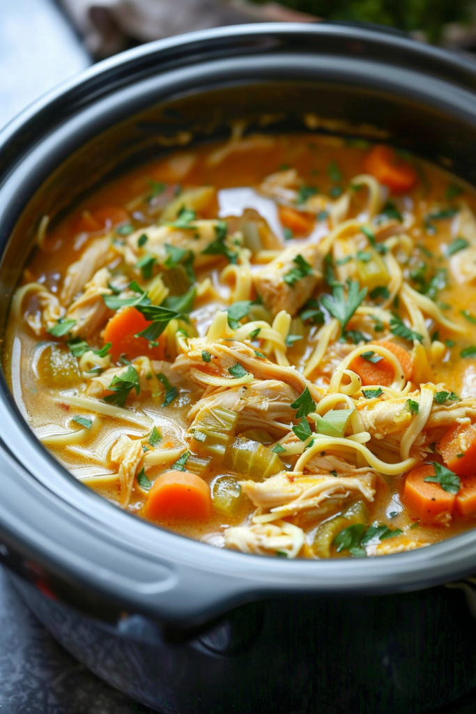 Slow Cooker Chicken Noodle Soup