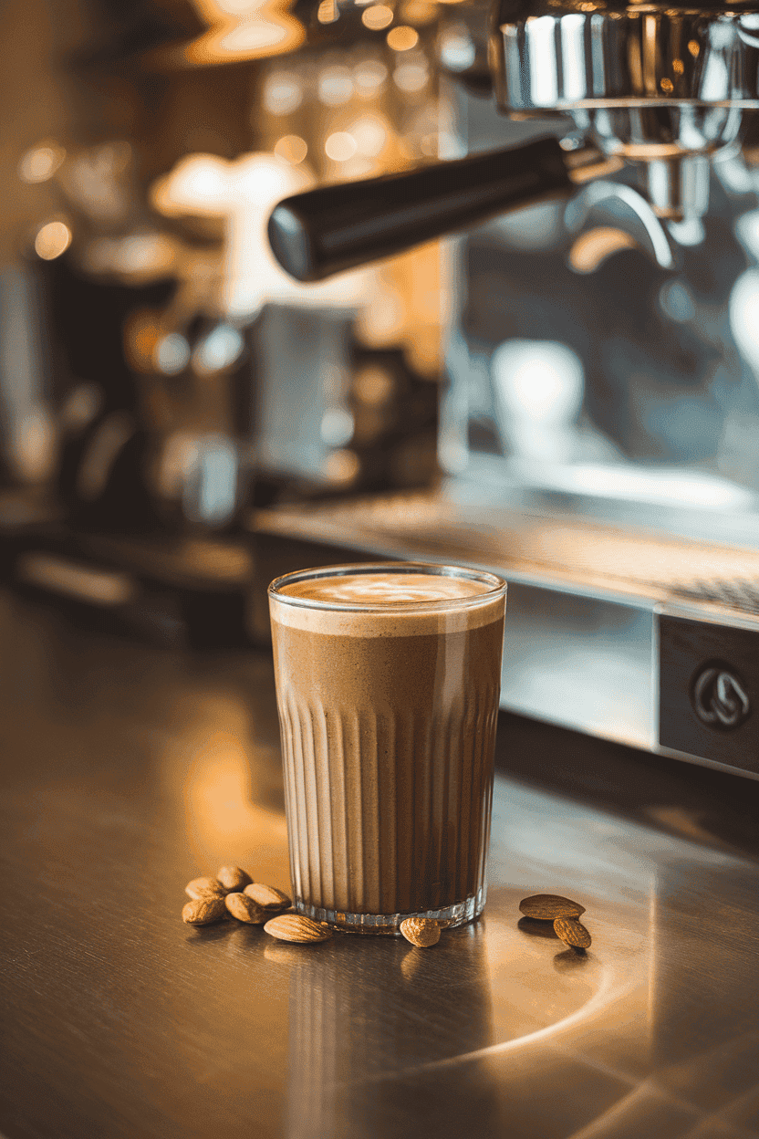An apple pie with star-shaped crust on a red and white checkered tablecloth.