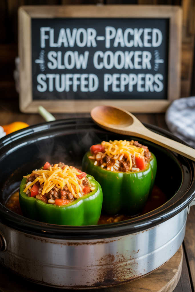 Flavor-Packed Slow Cooker Stuffed Peppers