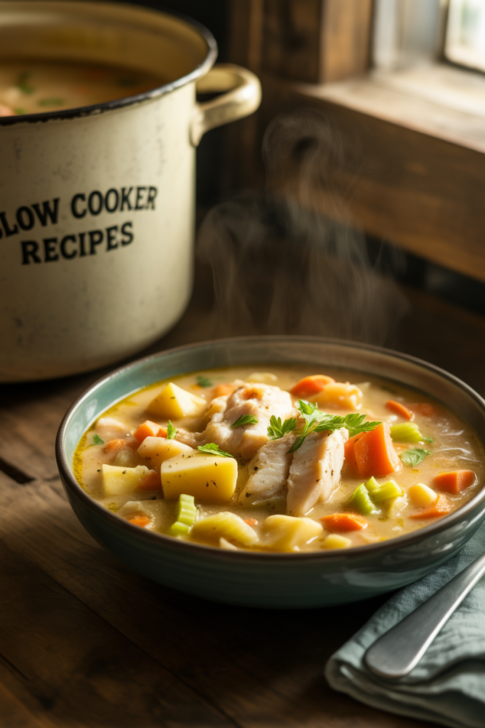 Slow Cooker Fish Chowder