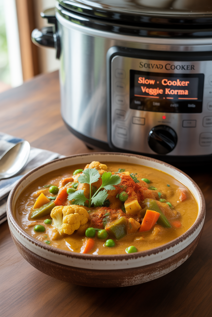 Slow Cooker Veggie Korma