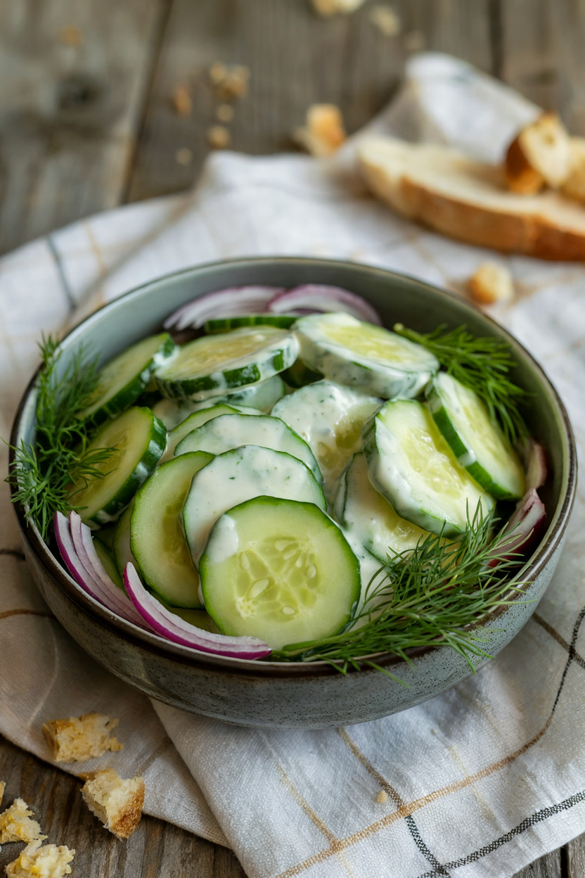 Chilled Dill Cucumber Salad