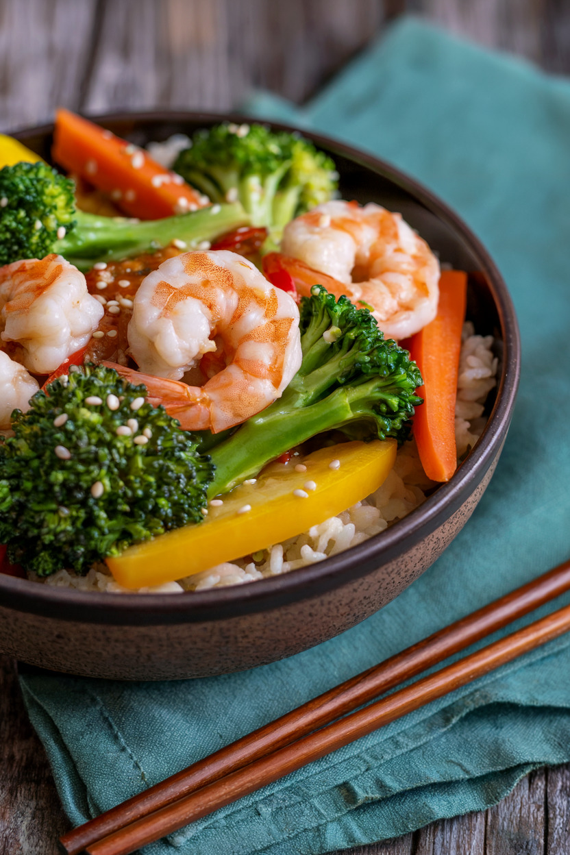 Orange Ginger Shrimp Stir-Fry