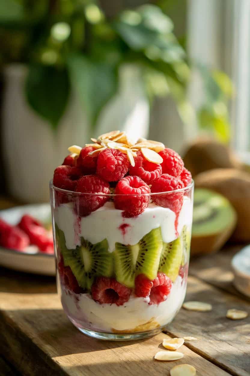 Greek Yogurt Parfait with Fresh Fruit & Unsalted Nuts