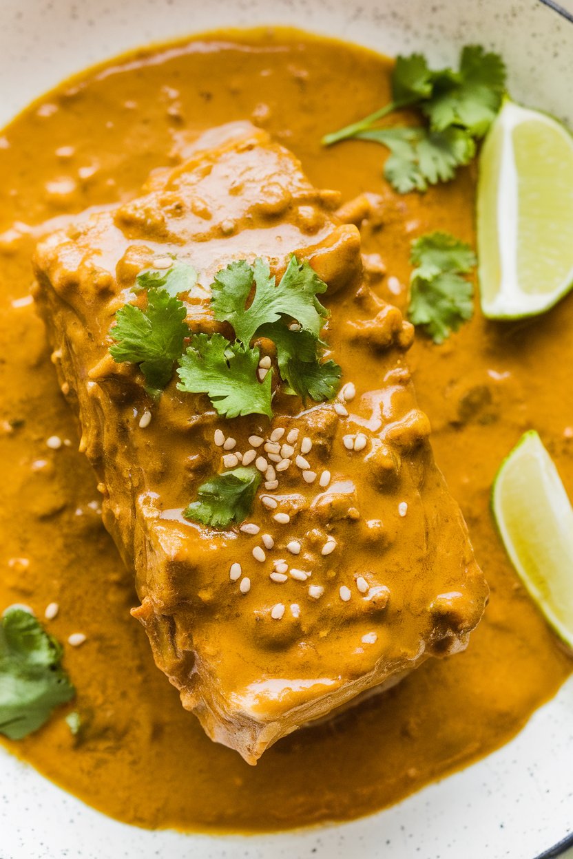 Indoor photo of short ribs in golden turmeric-tamarind sauce, cilantro sprinkled; no text or logos
